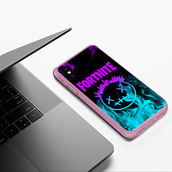 Чехол iPhone XS Max матовый FORTNITE X TRAVIS SCOTT, цвет: 3D-розовый — фото 2