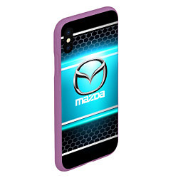 Чехол iPhone XS Max матовый MAZDA, цвет: 3D-фиолетовый — фото 2