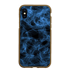 Чехол iPhone XS Max матовый Синий дым