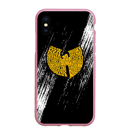 Чехол iPhone XS Max матовый Wu-Tang Clan / 3D-Розовый – фото 1