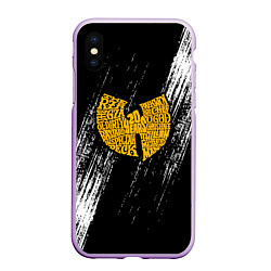 Чехол iPhone XS Max матовый Wu-Tang Clan, цвет: 3D-сиреневый