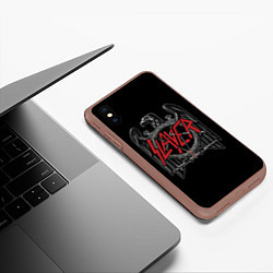 Чехол iPhone XS Max матовый Slayer, цвет: 3D-коричневый — фото 2