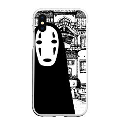 Чехол iPhone XS Max матовый No-Face Spirited Away Ghibli, цвет: 3D-белый