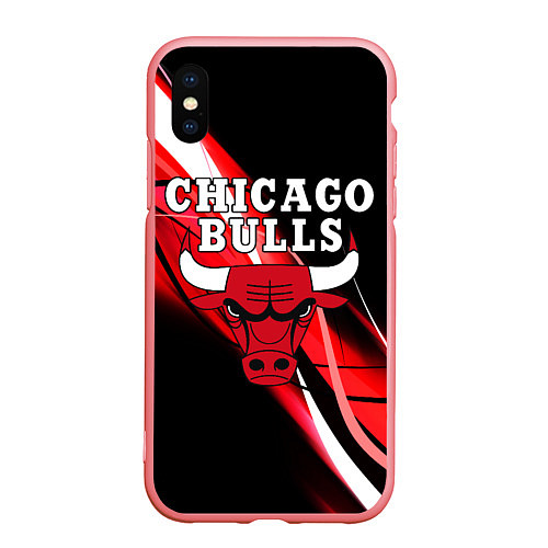 Чехол iPhone XS Max матовый CHICAGO BULLS / 3D-Баблгам – фото 1