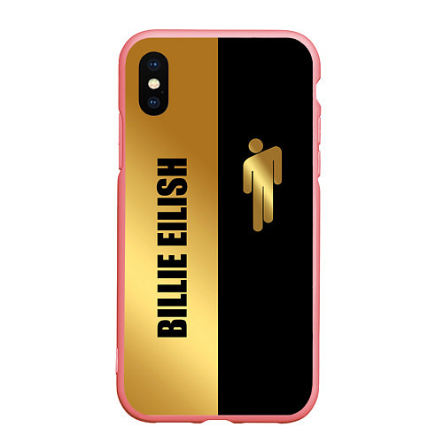 Чехол iPhone XS Max матовый Billie Eilish Gold / 3D-Баблгам – фото 1