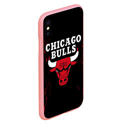 Чехол iPhone XS Max матовый CHICAGO BULLS, цвет: 3D-баблгам — фото 2