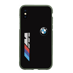 Чехол iPhone XS Max матовый BMW, цвет: 3D-темно-зеленый