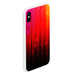 Чехол iPhone XS Max матовый АБСТРАКТНЫЕ КРАСКИ, цвет: 3D-белый — фото 2