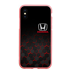 Чехол iPhone XS Max матовый HONDA, цвет: 3D-баблгам