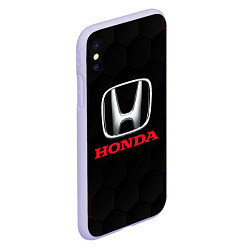 Чехол iPhone XS Max матовый HONDA, цвет: 3D-светло-сиреневый — фото 2