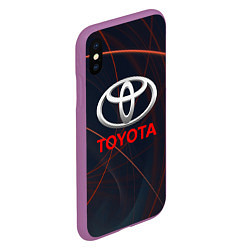 Чехол iPhone XS Max матовый TOYOTA, цвет: 3D-фиолетовый — фото 2