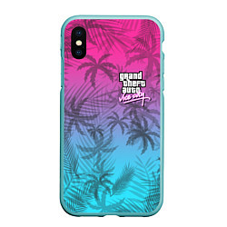 Чехол iPhone XS Max матовый GTA VICE CITY