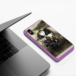 Чехол iPhone XS Max матовый ЧИСТОЕ НЕБО, цвет: 3D-фиолетовый — фото 2