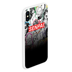 Чехол iPhone XS Max матовый SENPAI, цвет: 3D-белый — фото 2