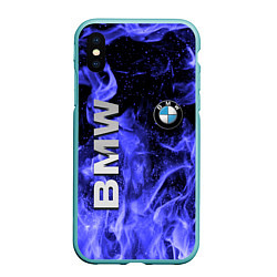 Чехол iPhone XS Max матовый BMW, цвет: 3D-мятный