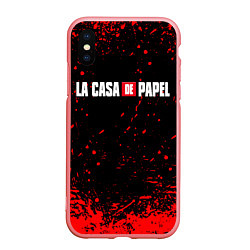 Чехол iPhone XS Max матовый La Casa de Papel спина Z