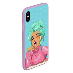 Чехол iPhone XS Max матовый DOJA CAT, цвет: 3D-сиреневый — фото 2