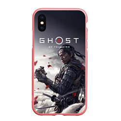 Чехол iPhone XS Max матовый Ghost of Tsushima, цвет: 3D-баблгам