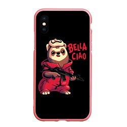 Чехол iPhone XS Max матовый Bella Ciao, цвет: 3D-баблгам