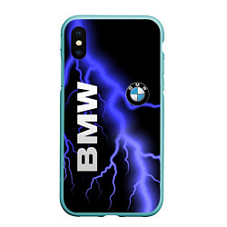 Чехол iPhone XS Max матовый BMW, цвет: 3D-мятный