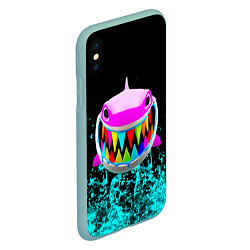 Чехол iPhone XS Max матовый 6IX9INE, цвет: 3D-мятный — фото 2