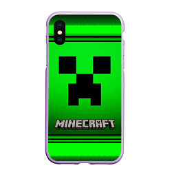 Чехол iPhone XS Max матовый Minecraft