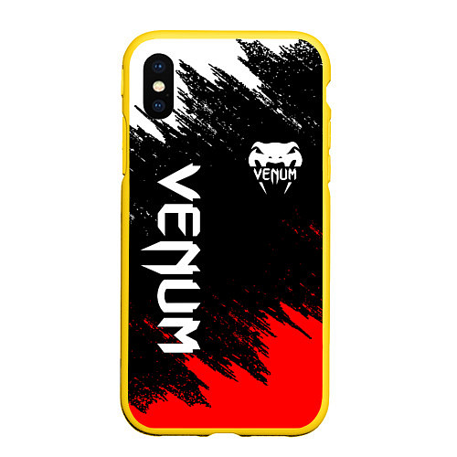 Чехол iPhone XS Max матовый VENUM / 3D-Желтый – фото 1