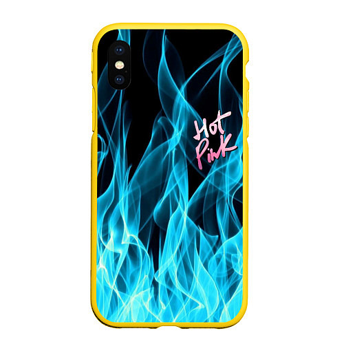 Чехол iPhone XS Max матовый DOJA CAT / 3D-Желтый – фото 1