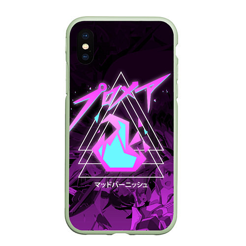 Чехол iPhone XS Max матовый PROMARE / 3D-Салатовый – фото 1