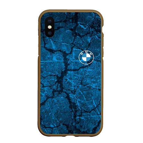 Чехол iPhone XS Max матовый BMW / 3D-Коричневый – фото 1