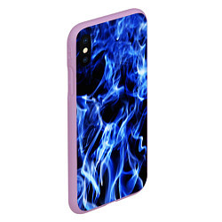 Чехол iPhone XS Max матовый ДЫМ, цвет: 3D-сиреневый — фото 2