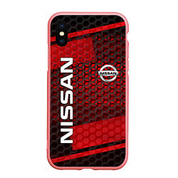 Чехол iPhone XS Max матовый NISSAN, цвет: 3D-баблгам