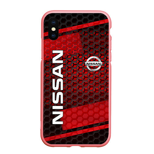 Чехол iPhone XS Max матовый NISSAN / 3D-Баблгам – фото 1