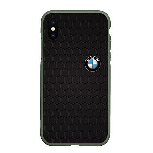 Чехол iPhone XS Max матовый BMW / 3D-Темно-зеленый – фото 1