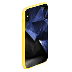 Чехол iPhone XS Max матовый GEOMETRY DARK, цвет: 3D-желтый — фото 2