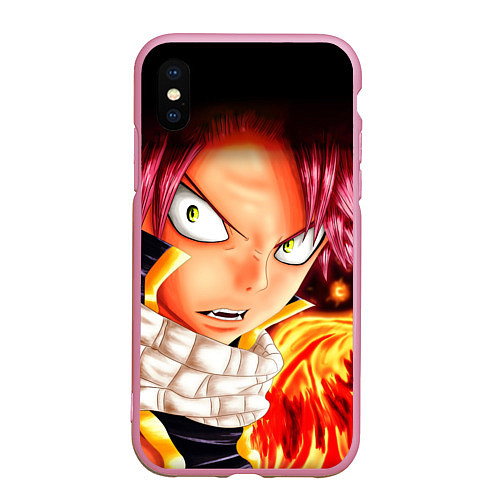 Чехол iPhone XS Max матовый FAIRY TAIL ХВОСТ ФЕИ / 3D-Розовый – фото 1