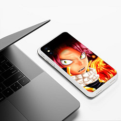 Чехол iPhone XS Max матовый FAIRY TAIL ХВОСТ ФЕИ, цвет: 3D-белый — фото 2