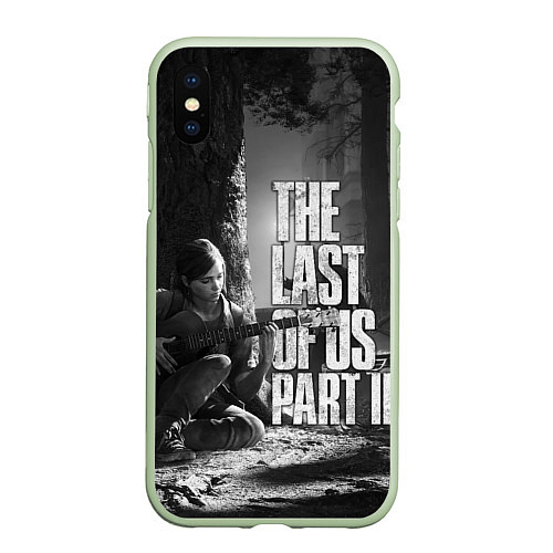 Чехол iPhone XS Max матовый THE LAST OF US 2 / 3D-Салатовый – фото 1