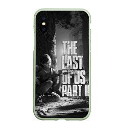 Чехол iPhone XS Max матовый THE LAST OF US 2, цвет: 3D-салатовый