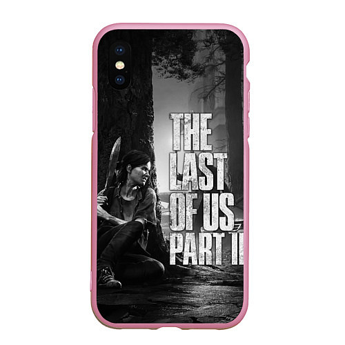 Чехол iPhone XS Max матовый THE LAST OF US 2 / 3D-Розовый – фото 1