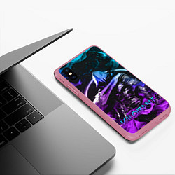Чехол iPhone XS Max матовый VALORANT OMEN, цвет: 3D-малиновый — фото 2