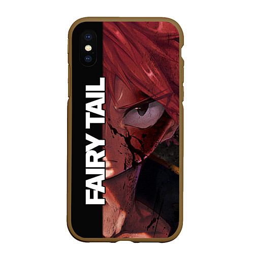 Чехол iPhone XS Max матовый FAIRY TAIL ХВОСТ ФЕИ / 3D-Коричневый – фото 1