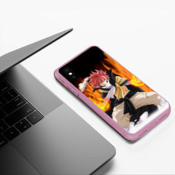 Чехол iPhone XS Max матовый FAIRY TAIL ХВОСТ ФЕИ, цвет: 3D-розовый — фото 2