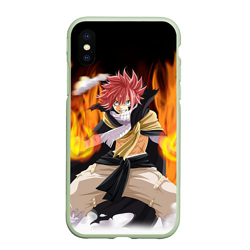 Чехол iPhone XS Max матовый FAIRY TAIL ХВОСТ ФЕИ / 3D-Салатовый – фото 1