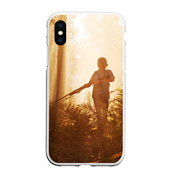 Чехол iPhone XS Max матовый THE LAST OF US, цвет: 3D-белый