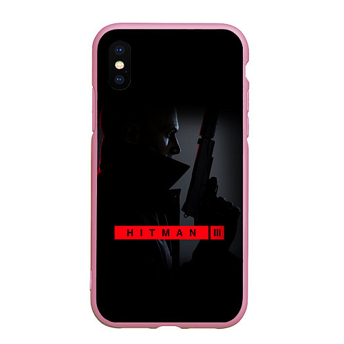 Чехол iPhone XS Max матовый HITMAN 3 / 3D-Розовый – фото 1