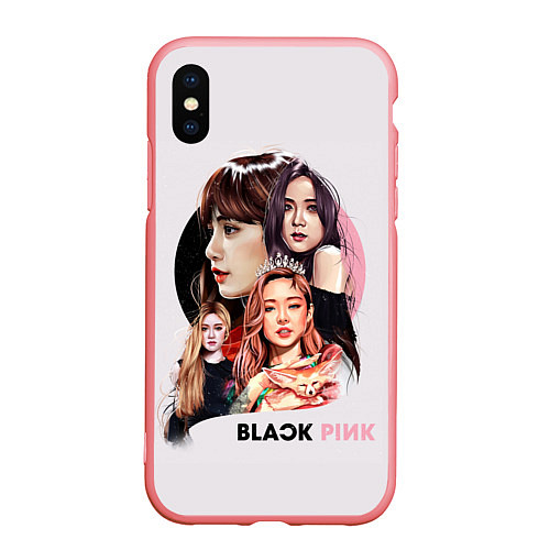 Чехол iPhone XS Max матовый Blackpink / 3D-Баблгам – фото 1