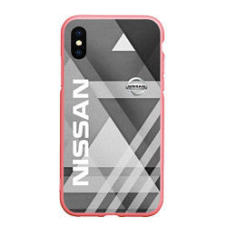 Чехол iPhone XS Max матовый NISSAN, цвет: 3D-баблгам