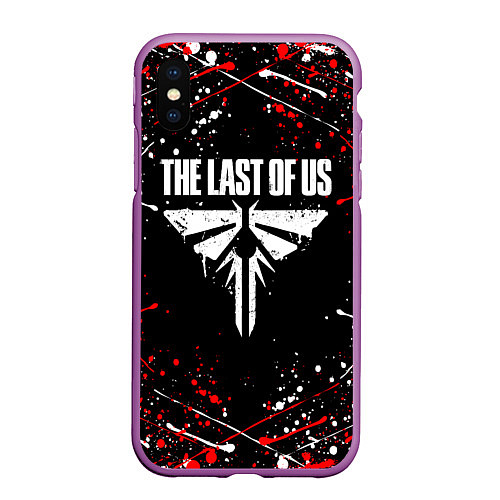 Чехол iPhone XS Max матовый The last of us part 2 tlou2 / 3D-Фиолетовый – фото 1