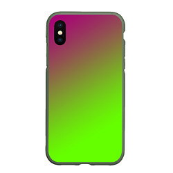 Чехол iPhone XS Max матовый Кислотная